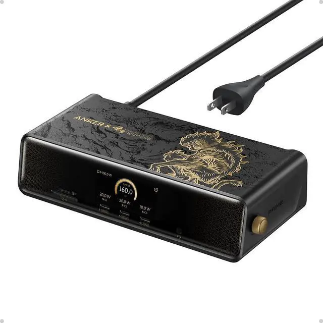 Main image of Anker Prime Docking Station (DL7400) Black Myth: Wukong Limited Edition, 14-Port Triple Display, 140W Max, Triple 4K 60Hz, for macOS and Windows (The Latest DisplayLink Driver Required)