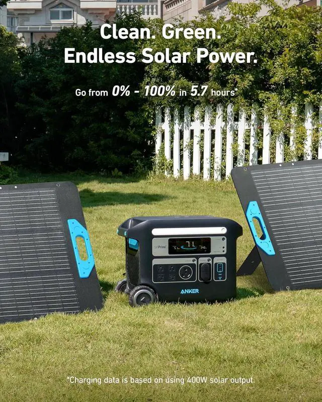 Alt view image 6 of 7 - Anker SOLIX F2000 Portable Power Station, PowerHouse 767, 2400W Solar Generator, GaNPrime Battery Generators for Home Use, LiFePO4 Power Station for Outdoor Camping, and RVs (Solar Panel Optional)
