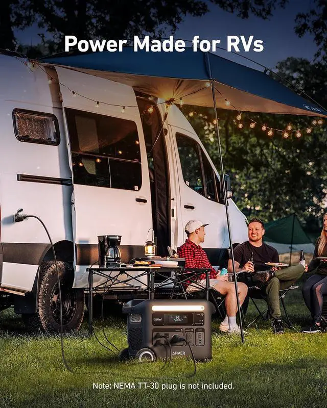 Alt view image 6 of 7 - Anker SOLIX F2600 Portable Power Station, 2400W (Peak 3600W) Solar Generator, GaNPrime Battery Generators for Home Use, 2560Wh LiFePO4 Power Station for Outdoor Camping, and RVs (Solar Panel Optional)