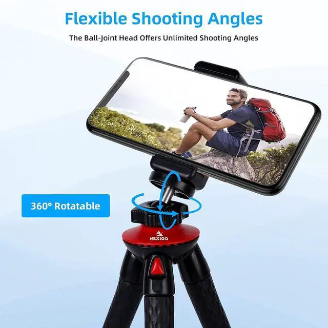 Alt view image 5 of 7 - 4K PTZ Webcam Kits, NexiGo N990 (Gen 2) UHD 2160P Webcam with 5X Digital Zoom, Sony Starvis Sensor, Position Preset, Upgraded Video Conference Lighting, Flexible Mini Tripod, for Skype/Teams/Zoom