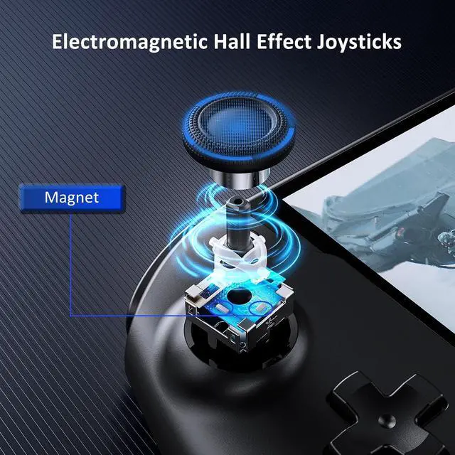 Alt view image 2 of 7 - NexiGo Switch Accessories Essential Kit, Hall Effect Gripcon (No Drift, No Deadzone) for Switch/OLED, 6-Axis Gyro, Turbo, Mapping, Game Storage Case with 10 Game Card Holders