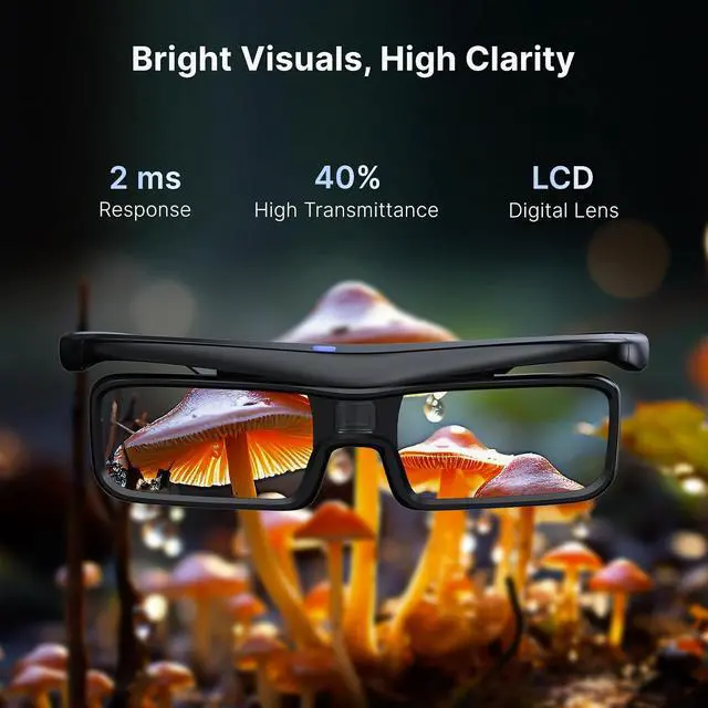 Alt view image 7 of 7 - NexiGo Aurora Pro with Official AS200 Motorized UST Tray and 3D Glasses, Ultra Short Throw 4K Tri-Color Laser Projector, 2400 Lumens, Dynamic Laser Dimming, Dolby Vision & Atoms, Up to 150" Display