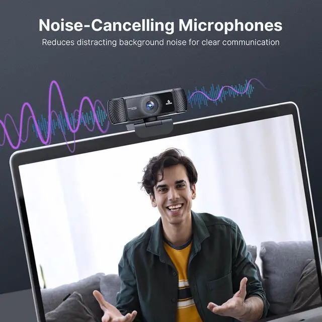 Alt view image 4 of 7 - NexiGo 1080P 60FPS Webcam with Software Control and Microphone, AutoFocus, w/Privacy Cover, N680P Pro Computer Web Camera for Skype Zoom Teams, Mac PC Laptop Desktop