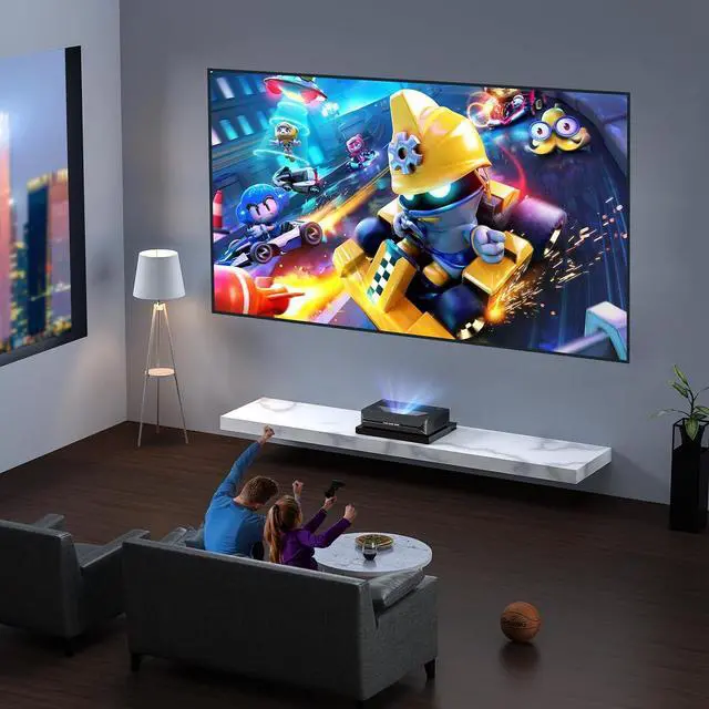 Alt view image 6 of 7 - NexiGo AS200 Motorized Sliding Tray for Ultra Short Throw (UST) Projector, Extend Up to 150 Inch Picture, Auto Retractable Tray Telescopic design, Smart Sync with projector power