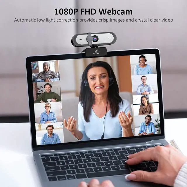Alt view image 2 of 7 - NexiGo N660P 1080P 60FPS Webcam with Software Control, Dual Microphone & Cover, Autofocus, HD USB Computer Web Camera, for OBS/Gaming/Zoom/Skype/FaceTime/Teams/Twitch