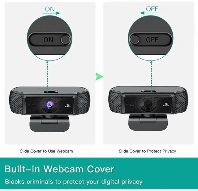 Alt view image 2 of 6 - NexiGo N680 1080P Business Webcam with Microphone, Software and Privacy Cover, AutoFocus, Streaming USB Web Camera, for Online Class, Zoom Meeting Skype Facetime Teams, PC Mac Laptop Desktop