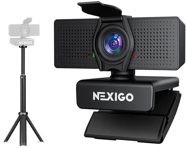 Main image of NexiGo 4K Business Webcam Kit, N60 Pro UHD Web Cam with Autofocus, 1080p 60 fps, Noise-Canceling Mics, Distortion-Free Lens, Lightweight Mini Tripod, for Switch 2/Zoom/Teams/Google Meet