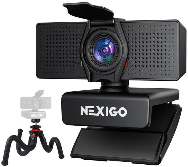 Main image of NexiGo 4K Business Webcam Kit, N60 Pro UHD Web Cam with Autofocus, 1080p 60 fps, Noise-Canceling Mics, Distortion-Free Lens, Flexible Tripod Stand, for Switch 2/Zoom/Teams/Google Meet