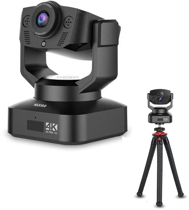 Main image of 4K PTZ Webcam Kits, NexiGo N990 (Gen 2) UHD 2160P Webcam with 5X Digital Zoom, Sony Starvis Sensor, Position Preset, Flexible Mini Tripod, for Skype/Teams/Zoom Meetings