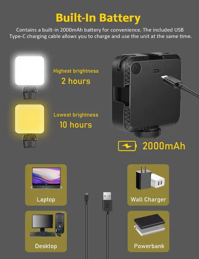 Alt view image 7 of 7 - NexiGo 60FPS 1080P Webcam Kits, N980P HD Web Camera with Microphone, 120 Degrees Wide-Angle, Software Control, Enhanced Video Conference Lighting Kit with Webcam Style Clip, for Zoom/Skype/Teams