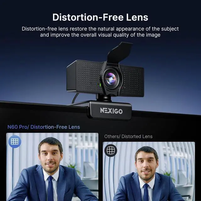 Alt view image 3 of 7 - NexiGo 4K Business Webcam Kit, N60 Pro UHD Web Cam with Autofocus, 1080p 60 fps, Noise-Canceling Mics, Video Conference Light, Flexible Tripod Stand, for Switch 2/Zoom/Teams/Google Meet