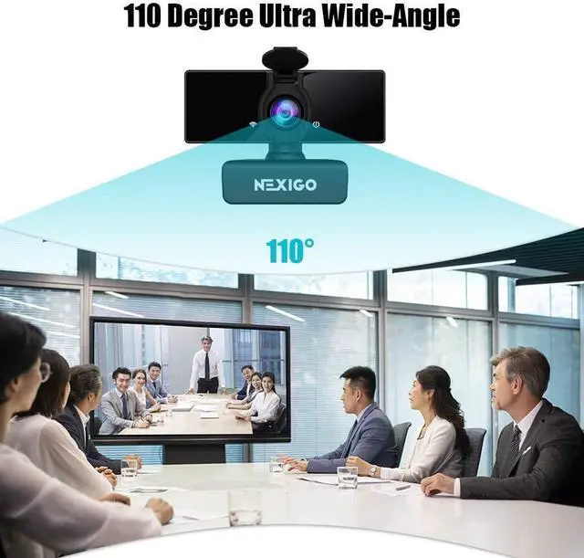 Alt view image 4 of 7 - NexiGo 1080P Webcam Kits, N660 FHD USB Web Camera with Privacy Cover, Upgraded Video Conference Lighting, Extendable Tripod Stand, for Zoom/Skype/Teams