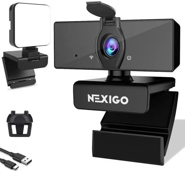Main image of NexiGo 1080P Business Webcam Kits, N660 HD Web Camera with Microphone and Privacy Cover, Software Control, Enhanced Video Conference Lighting Kit with Webcam Style Clip, for Zoom/Skype/Teams
