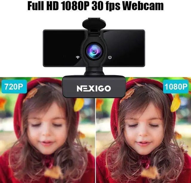 Alt view image 2 of 7 - NexiGo 1080P Business Webcam Kits, N660 HD Web Camera with Microphone and Privacy Cover, Software Control, Enhanced Video Conference Lighting Kit with Webcam Style Clip, for Zoom/Skype/Teams