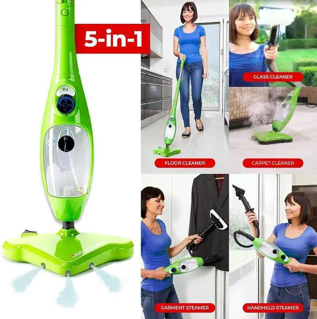 Alt view image 3 of 7 - H2O X5 Dual Blast Steam Mop & Handheld Steam Cleaner | 5-in-1 Floor Steamer | Forward-Blast Mop Head for Edges & Tough Messes | Hardwood, Tile & Laminate Cleaner