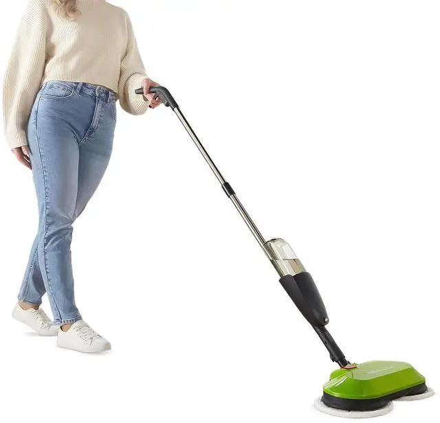 Main image of H2O Dual Buff Hard Floor Cleaner, Cordless Electric Mop - Rechargeable Hard Floor Cleaner Head Scrub, Buff, and Polish with Washable Microfiber Cloths - Spray Mop for Hardwood Floors, Laminate, Tile