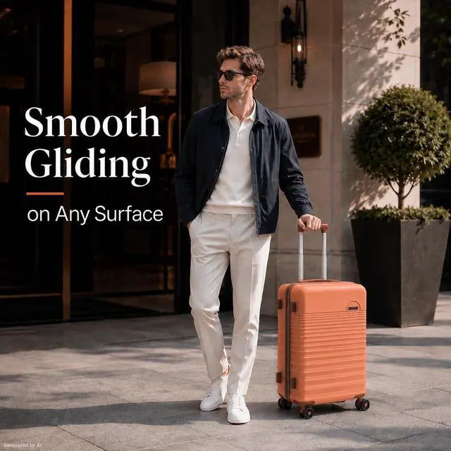 Alt view image 2 of 7 - CONCEPTEN Carry On Luggage 22x14x9 Airline Approved, 20-inch Hard Shell Suitcases with Wheels, ABS Lightweight Carry on Suitcase with TSA Lock