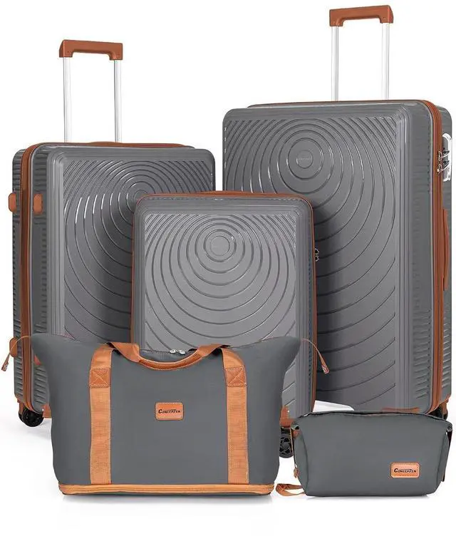 Main image of CONCEPTEN Lightweight Suitcases Sets,PP Luggage Sets with TSA Lock, 5 piece