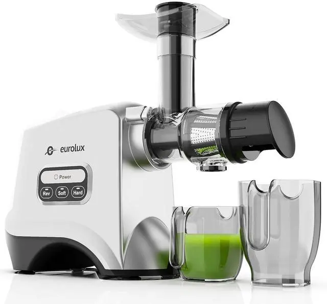 Main image of Eurolux Slow Masticating Juicer Cold Press Machine for High-Yield Juice Extraction Quiet & Powerful Juicer for Fruits and Vegetables Easy to Clean, BPA-Free & Nutrient-Rich Compact Design