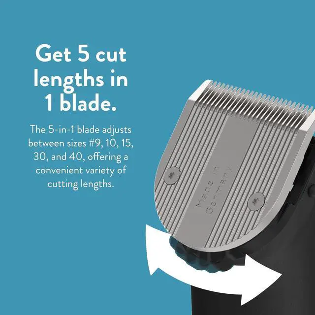 Alt view image 5 of 7 - Wahl Pro Animal 5 Style Groom Clipper - Cat & Dog Clippers - Adjustable 5-in-1 Blade - Cordless Design - 80 Min Runtime
