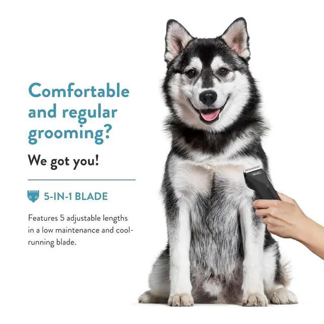 Alt view image 3 of 7 - Wahl Pro Animal 5 Style Groom Clipper - Cat & Dog Clippers - Adjustable 5-in-1 Blade - Cordless Design - 80 Min Runtime