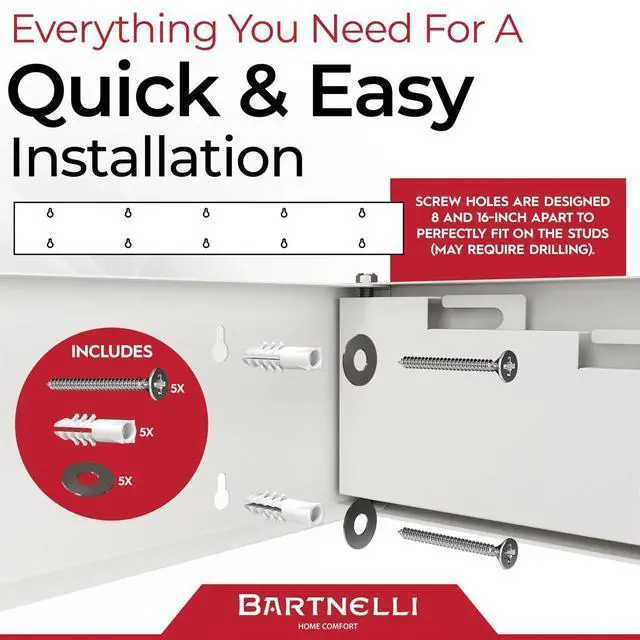 Alt view image 4 of 7 - Bartnelli Wall Mounted Laundry Drying Rack for Clothes | Made in Europe with Patented Foldable Design for Maximum Space-Saving Efficiency, Collapsible Clothing Racks for Indoor and Outdoor