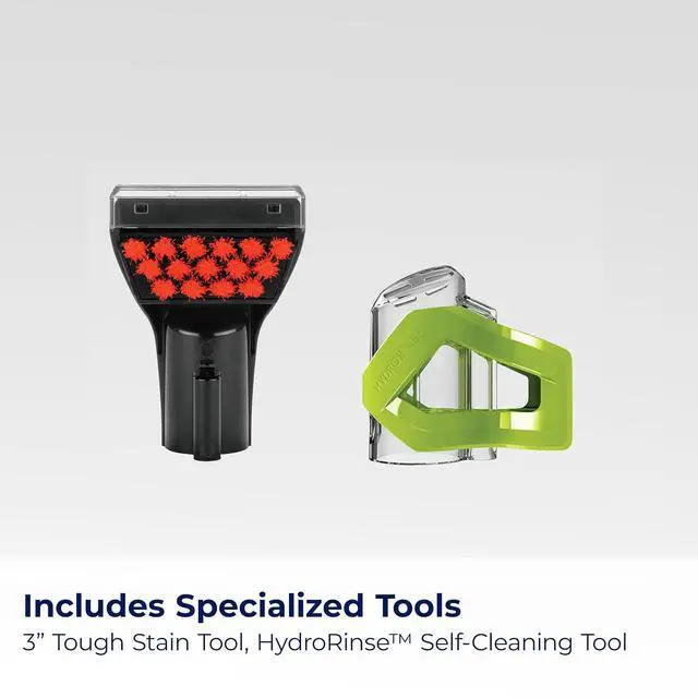 Alt view image 6 of 7 - BISSELL Little Green Proheat Portable Deep Cleaner/Spot Cleaner and Car/Auto Detailer with self-Cleaning HydroRinse Tool for Carpet and Upholstery, 2513E