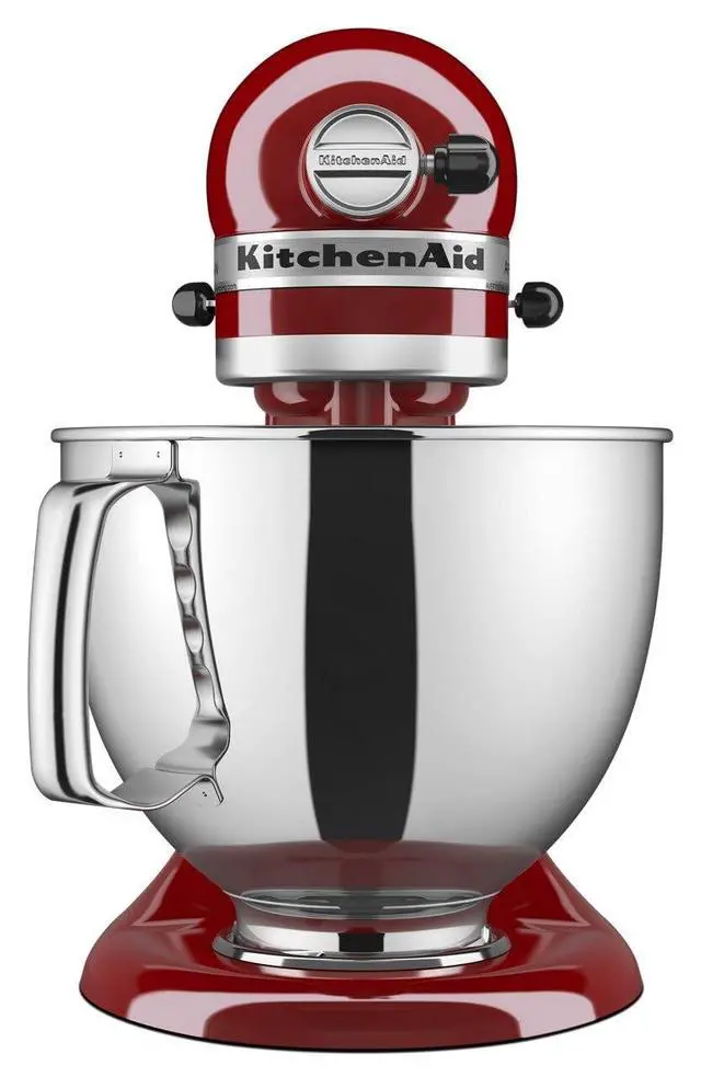 Alt view image 2 of 7 - KitchenAid Artisan Series 5 Quart Tilt Head Stand Mixer, Metal, KSM150PS, Empire Red
