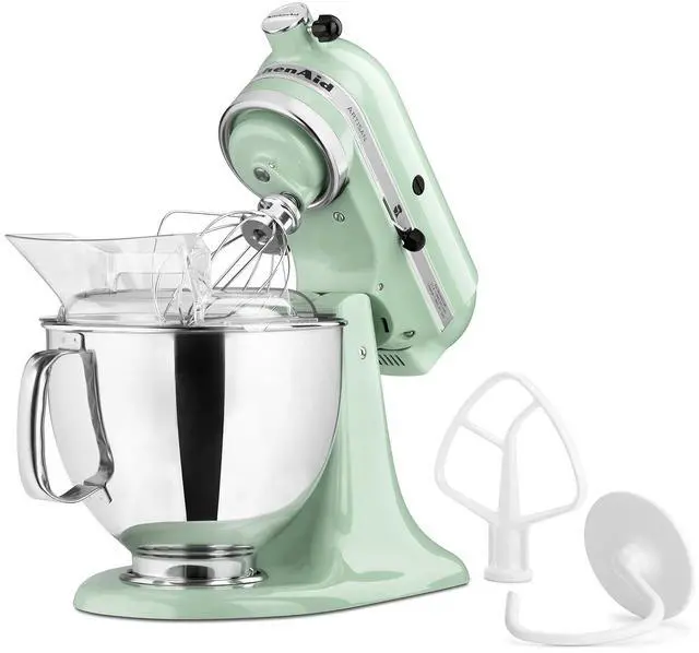 Alt view image 2 of 5 - KitchenAid Artisan Series 5 Quart Tilt Head Stand Mixer with Pouring Shield KSM150PS, Pistachio