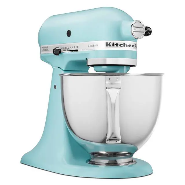 Alt view image 2 of 5 - KitchenAid Artisan Series 5 Quart Tilt Head Stand Mixer with Pouring Shield KSM150PS, Mineral Water