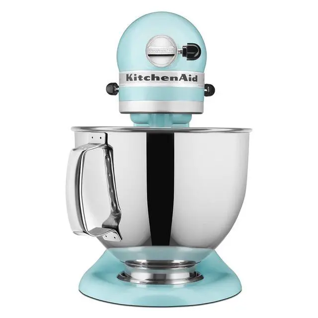 Alt view image 3 of 5 - KitchenAid Artisan Series 5 Quart Tilt Head Stand Mixer with Pouring Shield KSM150PS, Mineral Water