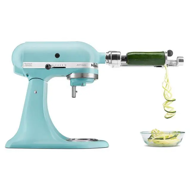Alt view image 4 of 5 - KitchenAid Artisan Series 5 Quart Tilt Head Stand Mixer with Pouring Shield KSM150PS, Mineral Water