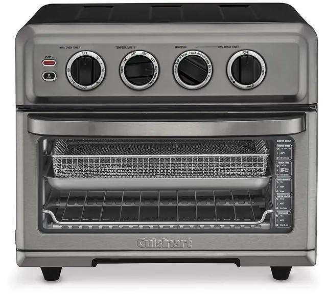 Main image of Cuisinart Air Fryer Toaster Oven with Grill, 1800W 8-1 Air Fryer Oven with Bake, Convection Bake, Grill, Broil and Warm Options, Large Capacity, 60-Minute Timer, TOA-70BKS, Black SS