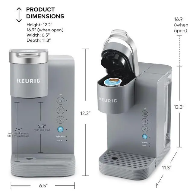 Alt view image 4 of 7 - Keurig Iced Essentials Single Serve Coffee Maker, 3 Cup Sizes: 177, 237, and 296 ml