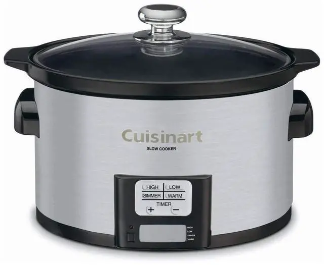 Main image of Cuisinart PSC-350 3-1/2-Quart Programmable Slow Cooker, Silver, 9-1/2 in H x 9.1 in W x 12.67 in L
