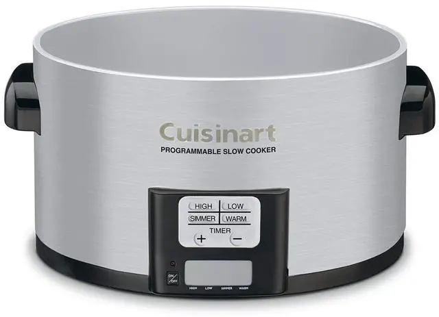 Alt view image 2 of 4 - Cuisinart PSC-350 3-1/2-Quart Programmable Slow Cooker, Silver, 9-1/2 in H x 9.1 in W x 12.67 in L