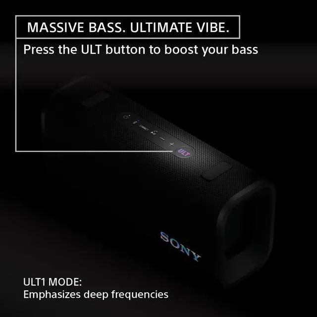 Alt view image 2 of 7 - Sony ULT Field 3 Wireless Portable Bluetooth Speaker, IP67 Waterproof, Dustproof, Rustproof, and Shockproof with Enhanced Bass, 24 Hour Battery and Shoulder Strap (SRSULT30W), Off White