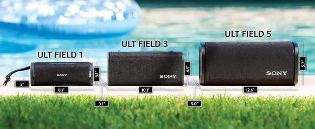 Alt view image 4 of 7 - Sony ULT Field 3 Wireless Portable Bluetooth Speaker, IP67 Waterproof, Dustproof, Rustproof, and Shockproof with Enhanced Bass, 24 Hour Battery and Shoulder Strap (SRSULT30W), Off White