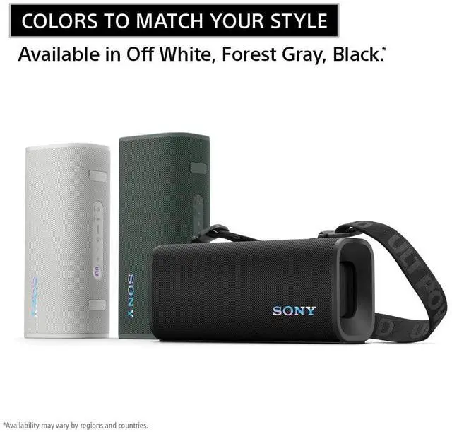 Alt view image 7 of 7 - Sony ULT Field 3 Wireless Portable Bluetooth Speaker, IP67 Waterproof, Dustproof, Rustproof, and Shockproof with Enhanced Bass, 24 Hour Battery and Shoulder Strap (SRSULT30W), Off White