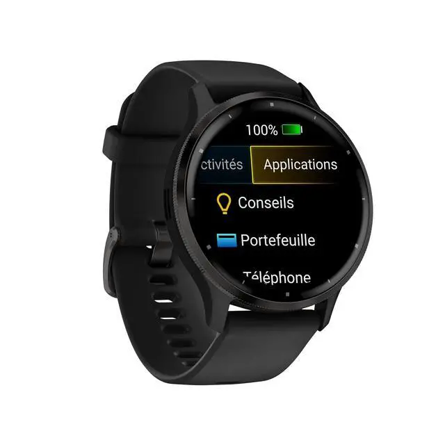 Alt view image 5 of 7 - Garmin Venu 3 Slate Stainless Steel Bezel 1.4-Inch AMOLED Touchscreen Display Smart Watch with 45mm Black Case and Silicone Band | 1.4 Amoled, 45mm Case, 5 Atm Water Resistance, Up to 14 Days Battery