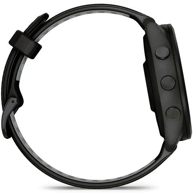 Alt view image 6 of 7 - Garmin Forerunner 265 Running GPS Smartwatch, AMOLED Display, 46mm, Black/Powder Gray, 010-02810-00 - Bundle w/Deco Essentials 26-Month CPS Plan