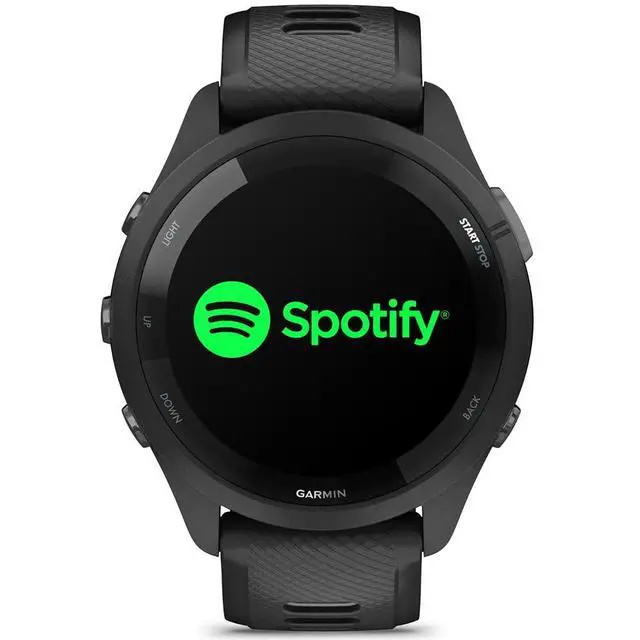 Alt view image 7 of 7 - Garmin Forerunner 265 Running GPS Smartwatch, AMOLED Display, 46mm, Black/Powder Gray, 010-02810-00 - Bundle w/Deco Essentials 26-Month CPS Plan