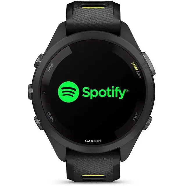 Alt view image 7 of 7 - Garmin Forerunner 265S Running GPS Smartwatch, AMOLED Display, 42mm, Black/Amp Yellow, 010-02810-03 - Bundle w/Deco Essentials 26-Month CPS Plan