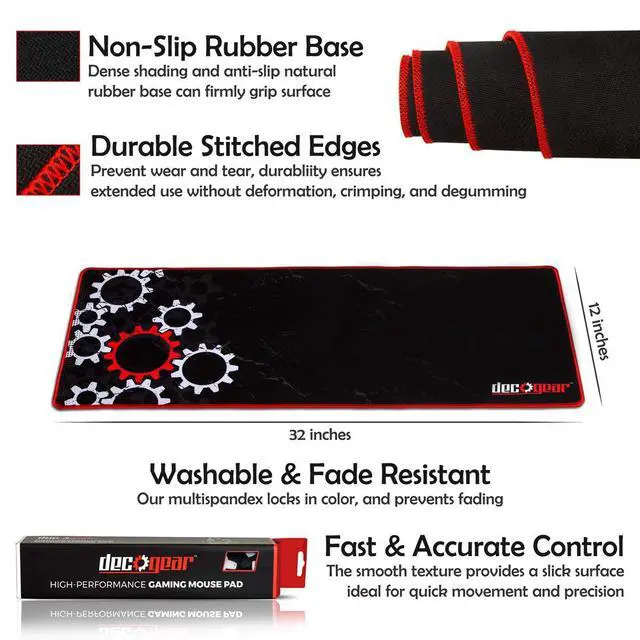 Alt view image 4 of 7 - Deco Gear Gaming Accessory Bundle - Mechanical 18-Mode 104 Key RGB Keyboard with 11-Mode RGB Gaming Mouse and 32" x 12" Extended Mouse Pad