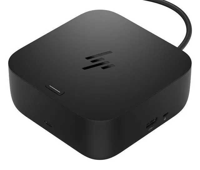 Alt view image 2 of 7 - HP USB-C 100W G6 Dock + One Extra USB-C Cable Included, Future-Proof Design with Ambient LED Lighting, On-Screen Notifications, Extra USB-C Ports, HDMI 2.1, 120Hz