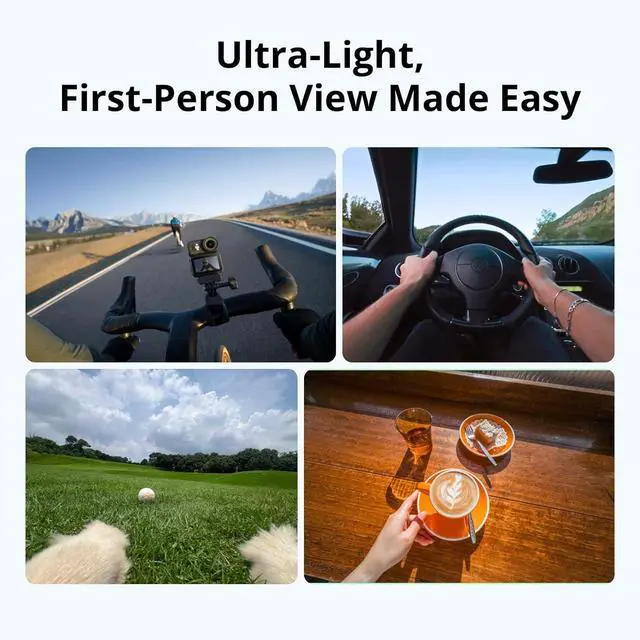 Alt view image 2 of 7 - DJI Osmo Nano Standard Combo (128GB), 4K Wearable Camera, 1/1.3 Sensor | 1/1.3 Sensor | 4K/60fps & 143° Wide FOV | 200-Min Battery | Swift Content Transfer | Magnetic Wearable Design