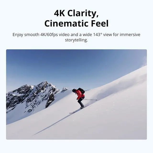 Alt view image 6 of 7 - DJI Osmo Nano Standard Combo (128GB), 4K Wearable Camera, 1/1.3 Sensor | 1/1.3 Sensor | 4K/60fps & 143° Wide FOV | 200-Min Battery | Swift Content Transfer | Magnetic Wearable Design