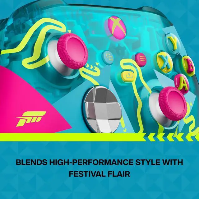 Alt view image 3 of 7 - Xbox Wireless Gaming Controller | Forza Horizon 6 Limited Edition | Console, PC, & Cloud Devices | Dynamic Lighting Effects | Wireless, Bluetooth, USB-C Connectivity