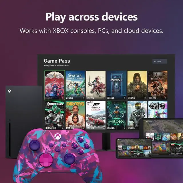Alt view image 6 of 7 - Xbox Wireless Gaming Controller | Heart Breaker Special Edition | Console, PC, and Cloud Devices | Textured Grip | Wireless, Bluetooth, USB-C Connectivity