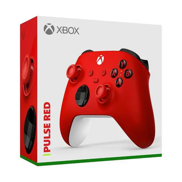 Alt view image 7 of 7 - XBOX Wireless Gaming Controller | Pulse Red | Console, PC, & Cloud Devices | Textured Grip | Wireless, Bluetooth, USB-C Connectivity